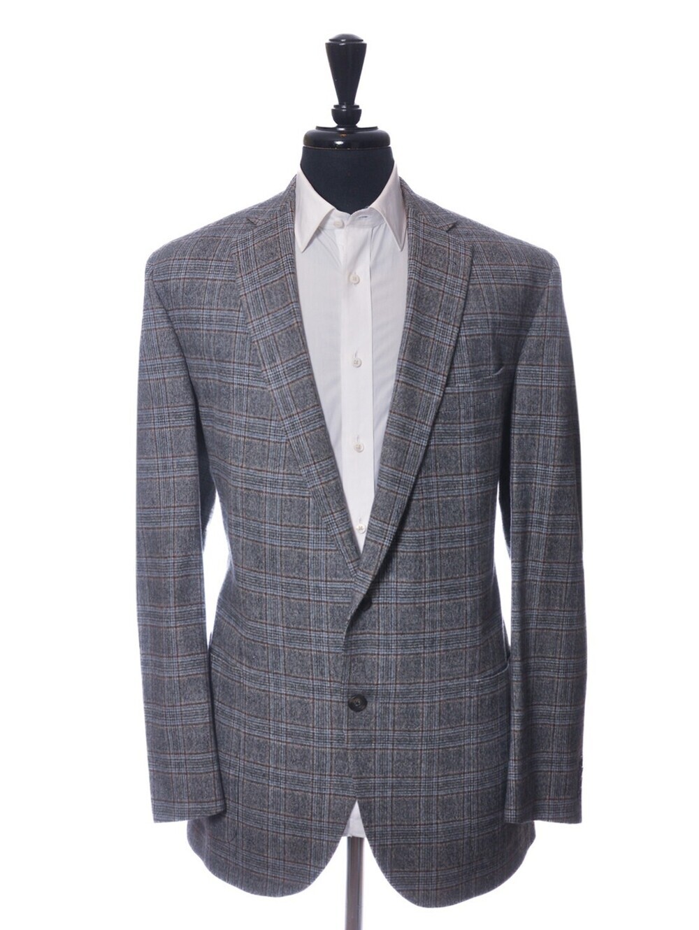 Lanza Grey Check Flannel Capri Blazer 48L 37918